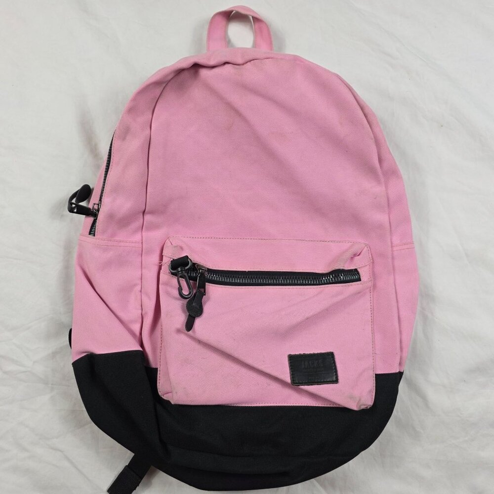 Jacks Quality Surf Goods Pink Backpack Casual Lightweight Outdoors School